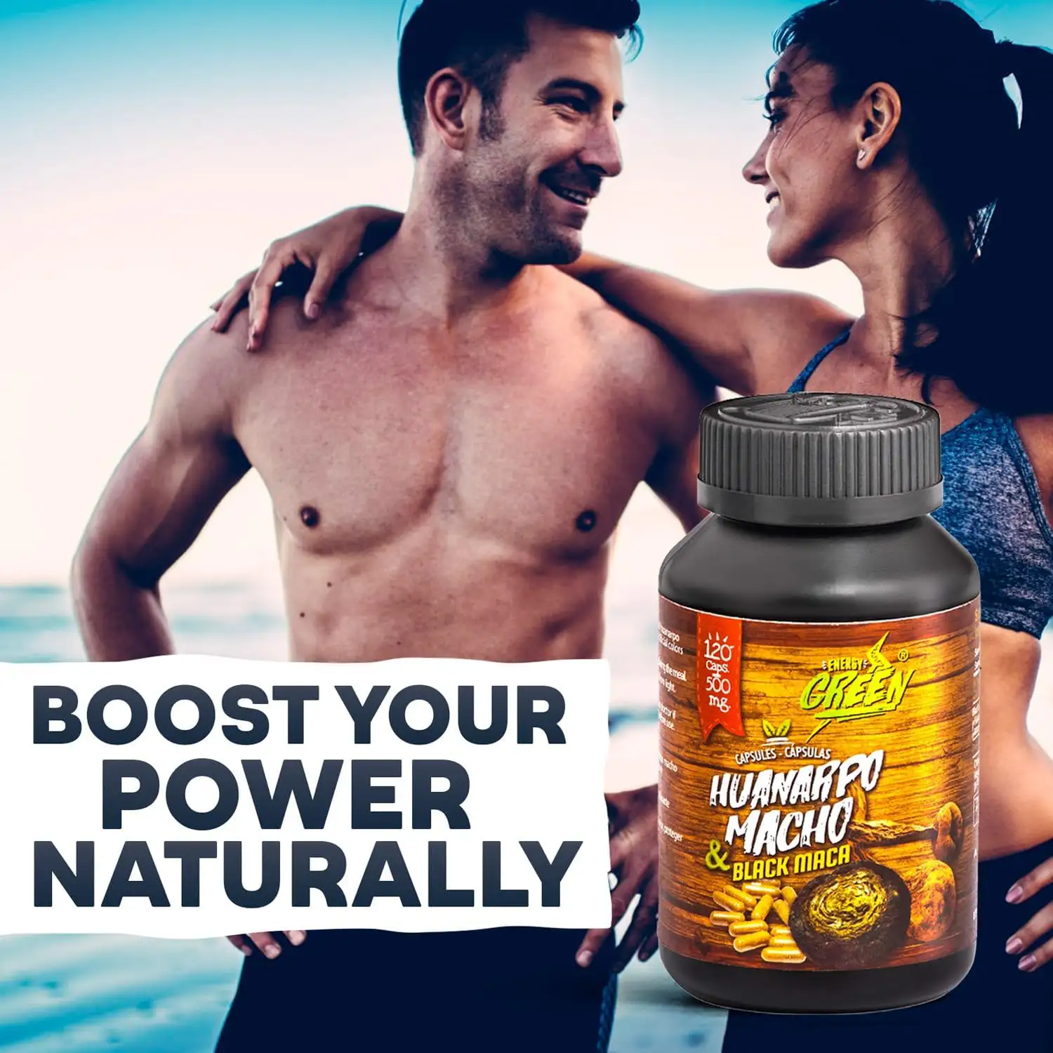 Black Maca Root and Huanarpo Macho Capsules l 100% Natural Energizer and Booster l Immune Support for Men (1500mg per Serving) l Male Health supplenent l Amazon Andes - Imagen 4
